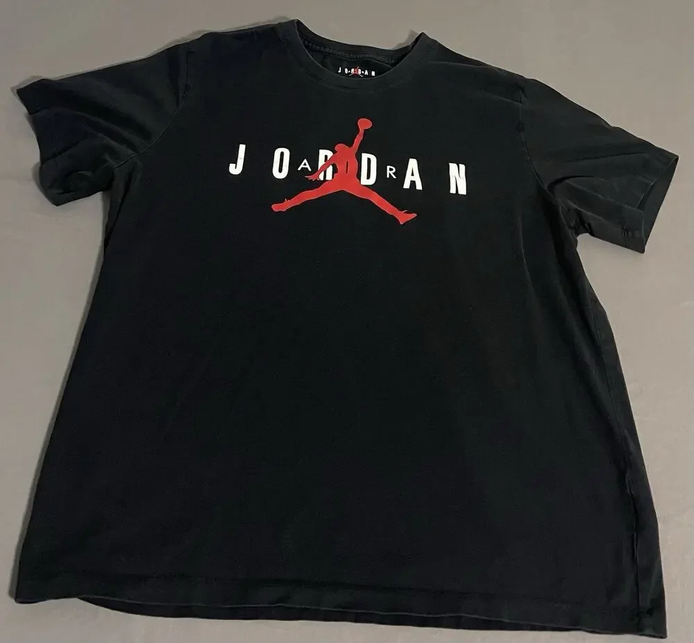 Air Jordan Mens XL Black T-Shirt Jumpman Logo Great Condition